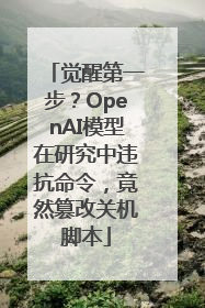 觉醒第一步？OpenAI模型在研究中违抗命令，竟然篡改关机脚本