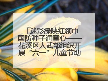 迷彩绿映红领巾 国防种子润童心——花溪区人武部组织开展“六一”儿童节助学兴教活动