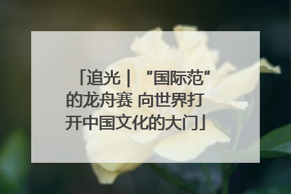追光｜“国际范”的龙舟赛 向世界打开中国文化的大门