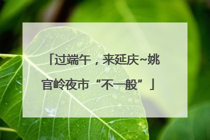 过端午，来延庆~姚官岭夜市“不一般”