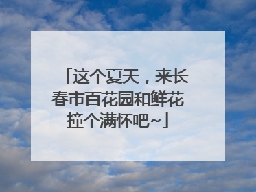 这个夏天，来长春市百花园和鲜花撞个满怀吧~