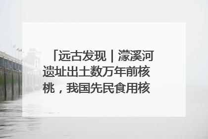 远古发现｜濛溪河遗址出土数万年前核桃，我国先民食用核桃历史大幅提前