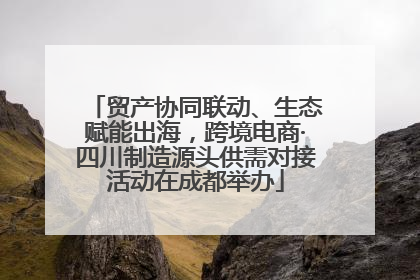 贸产协同联动、生态赋能出海，跨境电商·四川制造源头供需对接活动在成都举办