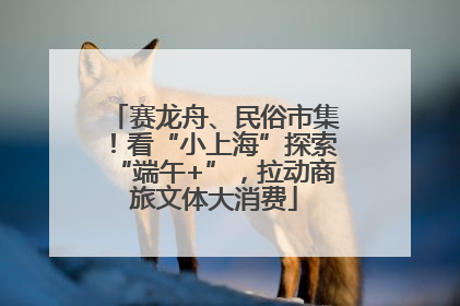 赛龙舟、民俗市集！看“小上海”探索“端午+”，拉动商旅文体大消费