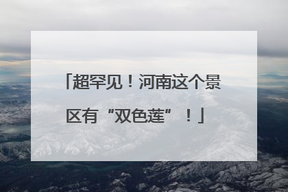 超罕见！河南这个景区有“双色莲”！