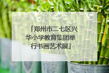 郑州市二七区兴华小学教育集团举行书画艺术展