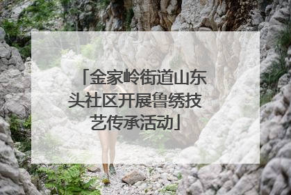 金家岭街道山东头社区开展鲁绣技艺传承活动