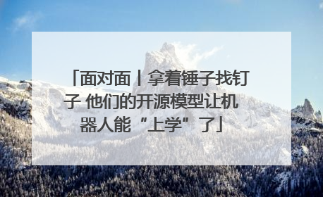 面对面丨拿着锤子找钉子 他们的开源模型让机器人能“上学”了
