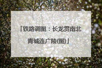 铁路调图：长龙贯南北 青城连广陵(图)