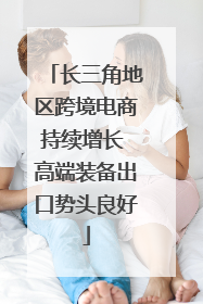 长三角地区跨境电商持续增长 高端装备出口势头良好