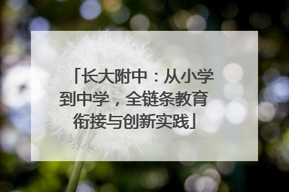 长大附中：从小学到中学，全链条教育衔接与创新实践