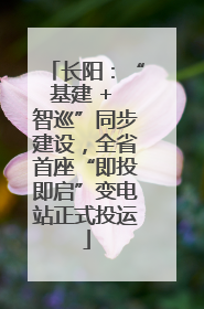 长阳：“基建 + 智巡”同步建设，全省首座“即投即启”变电站正式投运