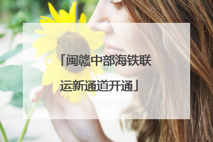 闽赣中部海铁联运新通道开通