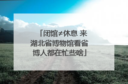 闭馆≠休息 来湖北省博物馆看省博人都在忙些啥