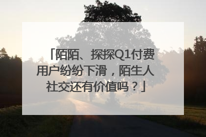 陌陌、探探Q1付费用户纷纷下滑，陌生人社交还有价值吗？