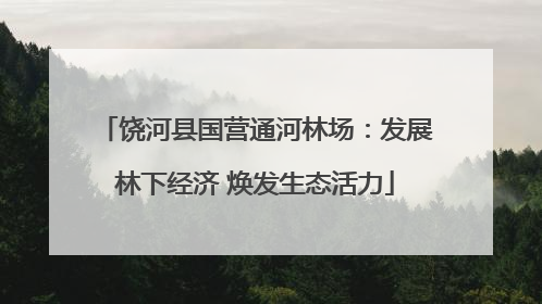 饶河县国营通河林场：发展林下经济 焕发生态活力