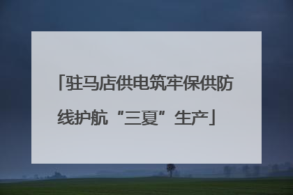 驻马店供电筑牢保供防线护航“三夏”生产