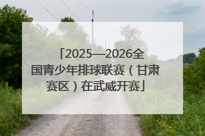2025—2026全国青少年排球联赛（甘肃赛区）在武威开赛