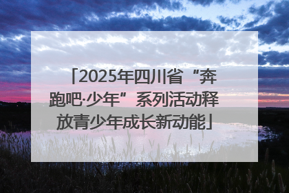2025年四川省“奔跑吧·少年”系列活动释放青少年成长新动能