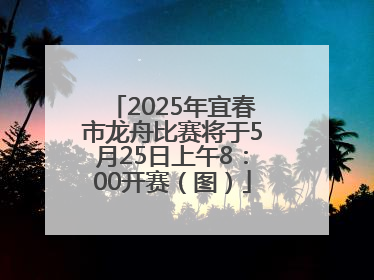 2025年宜春市龙舟比赛将于5月25日上午8：00开赛（图）