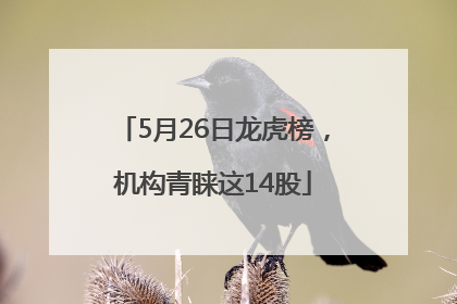 5月26日龙虎榜，机构青睐这14股