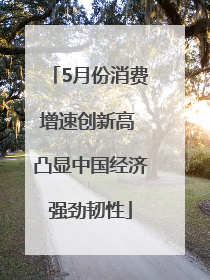 5月份消费增速创新高 凸显中国经济强劲韧性