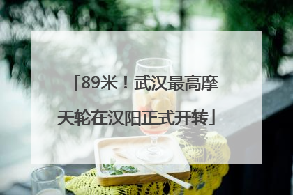 89米！武汉最高摩天轮在汉阳正式开转