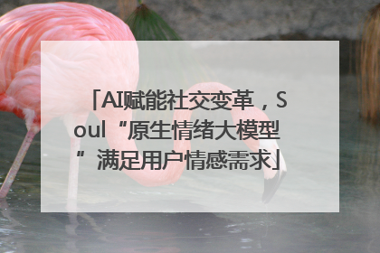 AI赋能社交变革，Soul“原生情绪大模型”满足用户情感需求